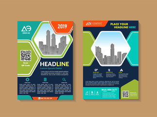 abstract cover and layout for presentation and marketing