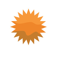 Naklejka premium Sun logo design vector template
