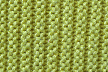 Machine wool knitted fabric close-up