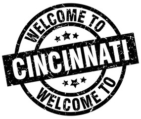 welcome to Cincinnati black stamp