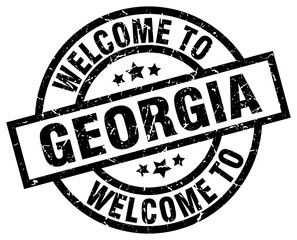 welcome to Georgia black stamp