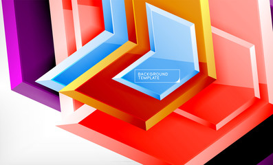 Techno arrow background, template design