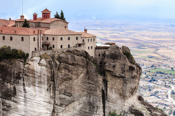 Fototapeta na wymiar Monastery of St. Stephen in Meteora, Greece