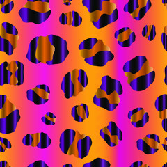 EPS 10. Leopard print in unusual style