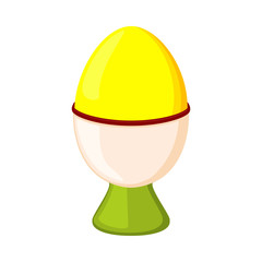 Colorful cartoon golden egg cup