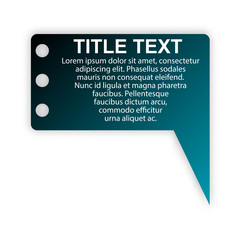 Sticker icon. Abstract paper infografics. Vector in lable style