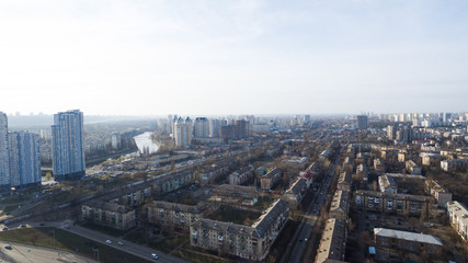 Obraz premium Beautiful colorful houses in Kiev Ukraine