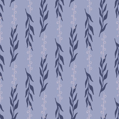 Seamless Floral pattern with graphic leaves - 260241372