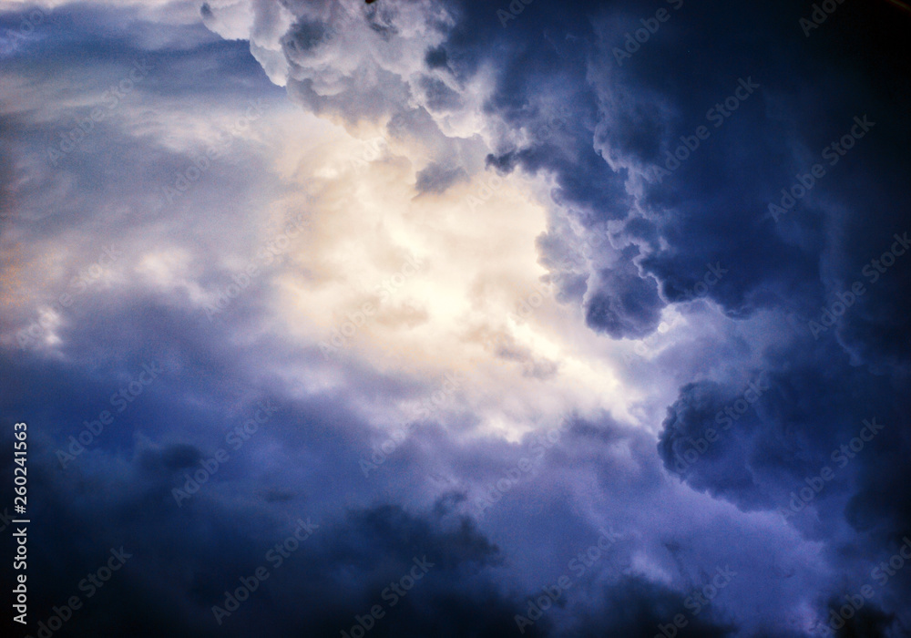 Wall mural artistic abstract smooth colorful glowing stormy artwork as a unique background