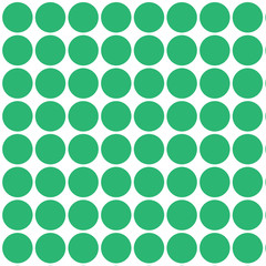 Seamless Green Circles Arranged in Rows and Columns on White Flat Pattern Design business Empty template isolated Minimalist graphic layout template for advertising