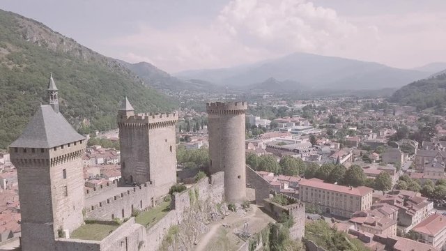 Foix aerial view