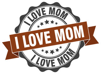 i love mom stamp. sign. seal