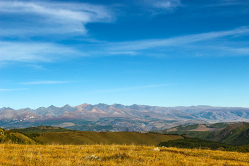 Autumn landscape in the Altai mountains