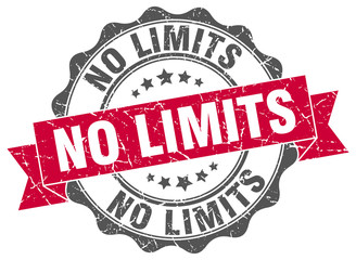 Obraz premium no limits stamp. sign. seal