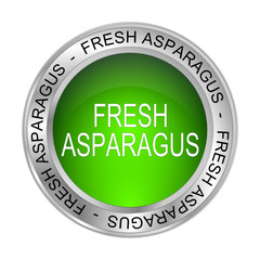 fresh Asparagus Button - 3D illustration