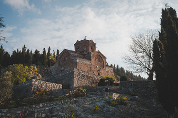 old castle in Ohrid, Macedonia