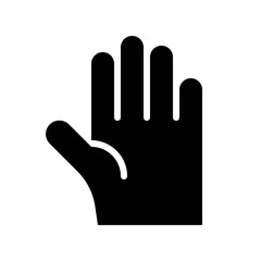 Hand vector illustration, Ramadan related solid icon