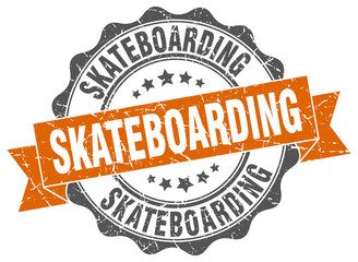 skateboarding stamp. sign. seal