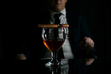 Businessman at the bar