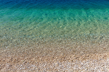 Obraz premium Stone beach in Croatia Brela