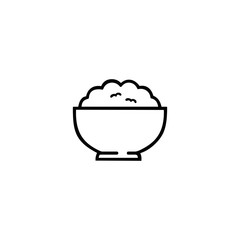 Bowl of white rice