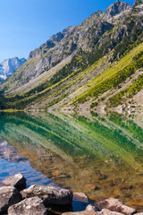 Gaube lake in Pyrenees