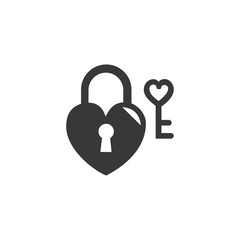 Heart lock Valentine.