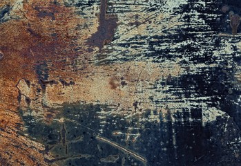 Old rusty metal sheet