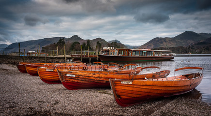 Rowing boats at Derwentwater © mountaintreks