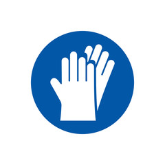 Obraz premium Protection gloves icon