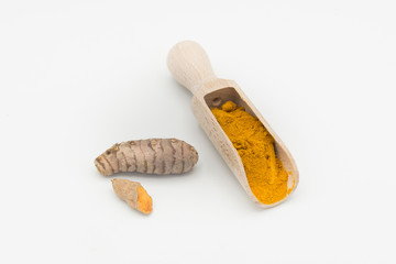 turmeric isolated closeup