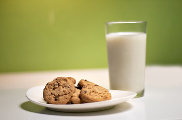 cookie and milk