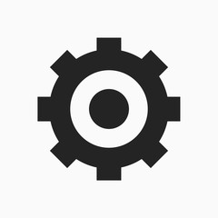 gear icon vector, flat design best vector icon