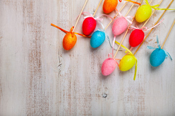 on wooden background