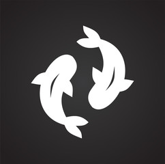 Japan culture related icon on background for graphic and web design. Simple vector sign. Internet concept symbol for website button or mobile app.