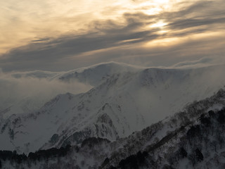 Snow mountain climbing