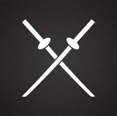 Japan culture related icon on background for graphic and web design. Simple vector sign. Internet concept symbol for website button or mobile app.