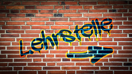 Obraz premium Schild 394 - Lehrstelle