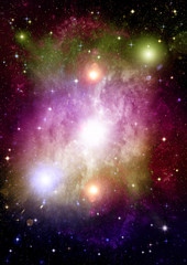 galaxy in a free space