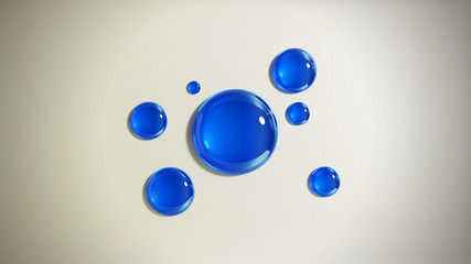 Blue Glass Drops