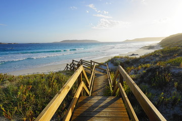 Obraz premium Treppe zur Lovers Cove an der Great Ocean Road in Esperance II 