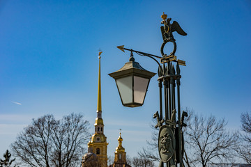 St. Petersburg, Russia, Peter and Paul fortress and architect of monuments.