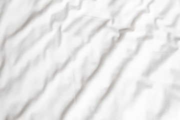 Close up of bedding White sheets with copy space.