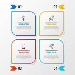 Infographic design template. Creative concept with 4 steps