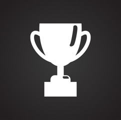 Award icon on background for graphic and web design. Simple vector sign. Internet concept symbol for website button or mobile app.