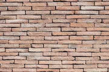 Background old brick wall rough surface.