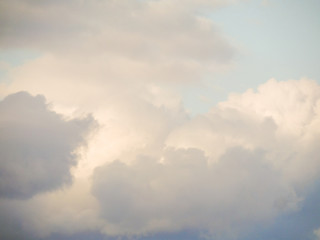 Blue sky with white clouds
