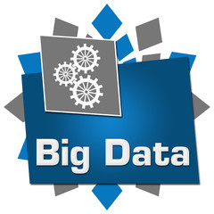 Big Data Blue Grey Circular Squares Symbol 