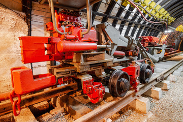 Mine equipment in underground coal mine