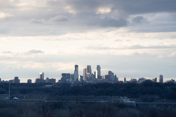 Fototapeta na wymiar Minneapolis Skyline